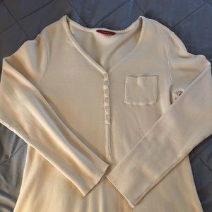 Sundance Cream Henley - L